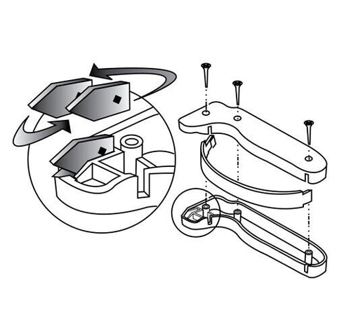 Replacement Blades for AccuSharp Knife & Tool Sharpener - 2 Sets of 2 PCS