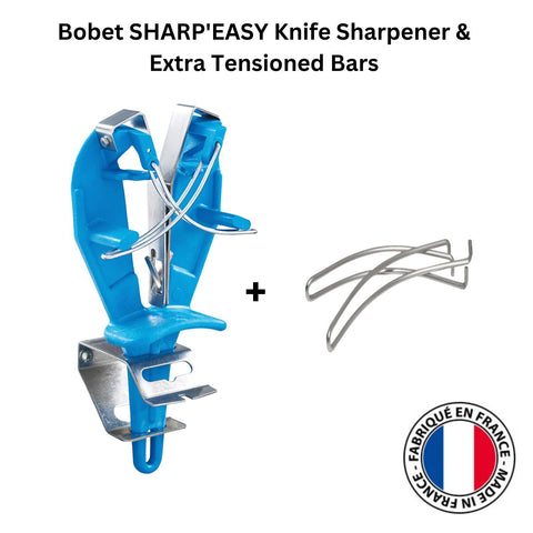 BOBET SHARP'EASY Butchers Knife Sharpener Extra Pair of Tensioned Bars - Blue