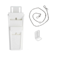 a picture of a white object with a cord