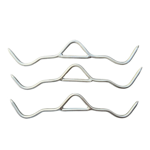 BUNDLE OF 3 - 13" GAMBREL HOOK 320MM X 8MM STAINLESS BUTCHER HUNTING FARM HEAVY AllYourBlades