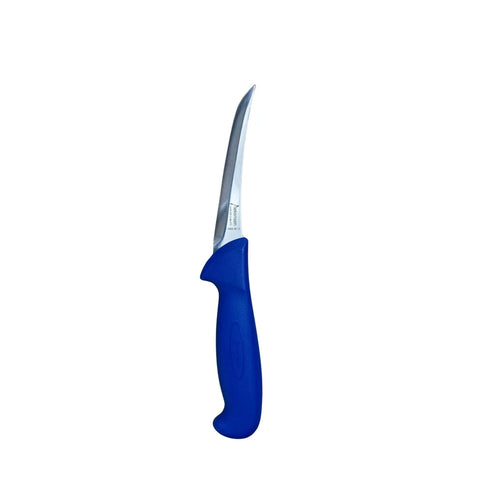 Diekensen Butchers Curved Stiff Boning Knife 5'' 13cm Blade - Blue AllYourBlades