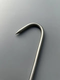 SET 20 x 8 in Butchers Meat Hanging Hooks Solid Stainless Steel Meat S-Hooks AllYourBlades